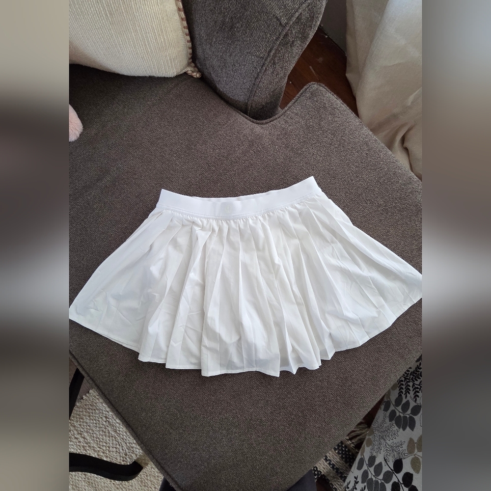 lululemon athletica White Pleated Mini Skirt